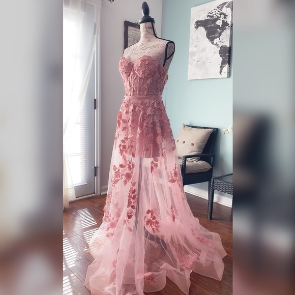 Jovani Dresses & Skirts - NWOT Jovani pink homecoming dress high low prom dress or formal dress